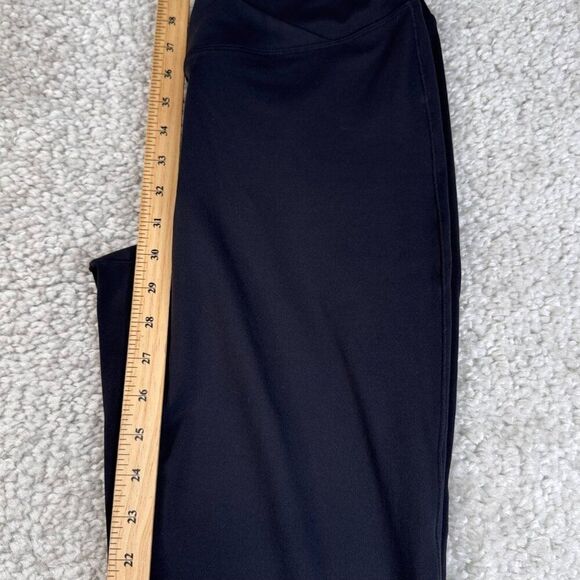 Halara Crossover High Waisted Back Pocket Super Flare Legging Black - Picture 9 of 10